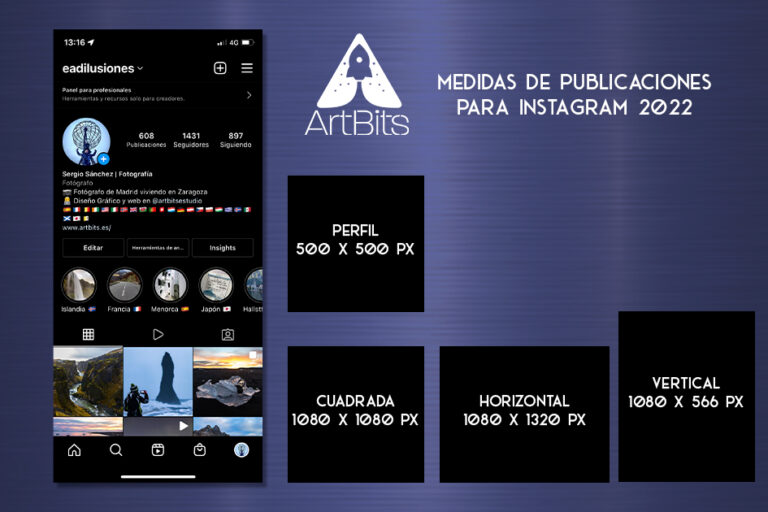 MedidasParaInstagram Medidas para redes sociales, Instagram