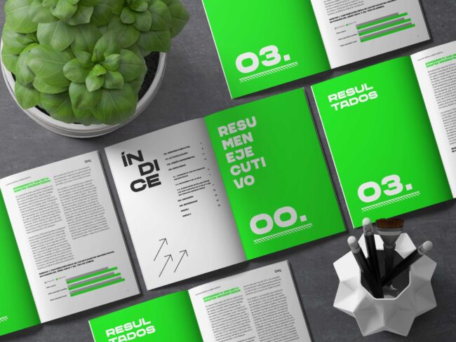 Mockup proyecto La Lucha contra el cambio climático para la Fundación COTEC